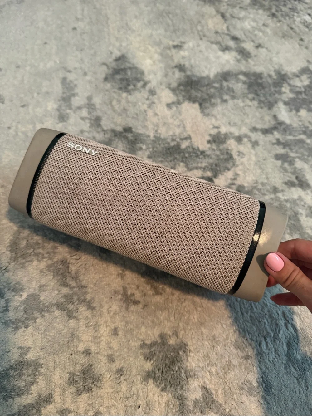 Sony Portable SRS-XB33 Bluetooth Speaker in Taupe